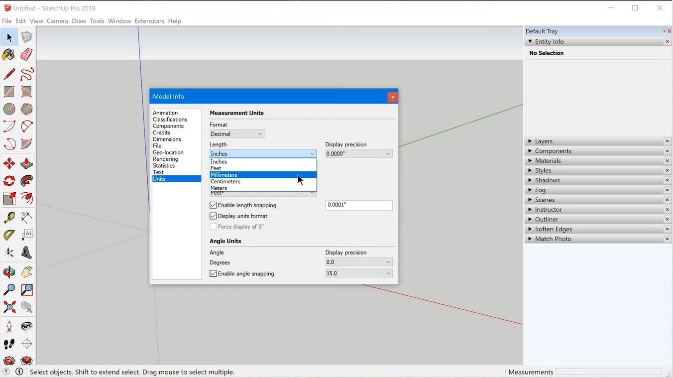 cambiar-unidades-Sketchup-menu-formato