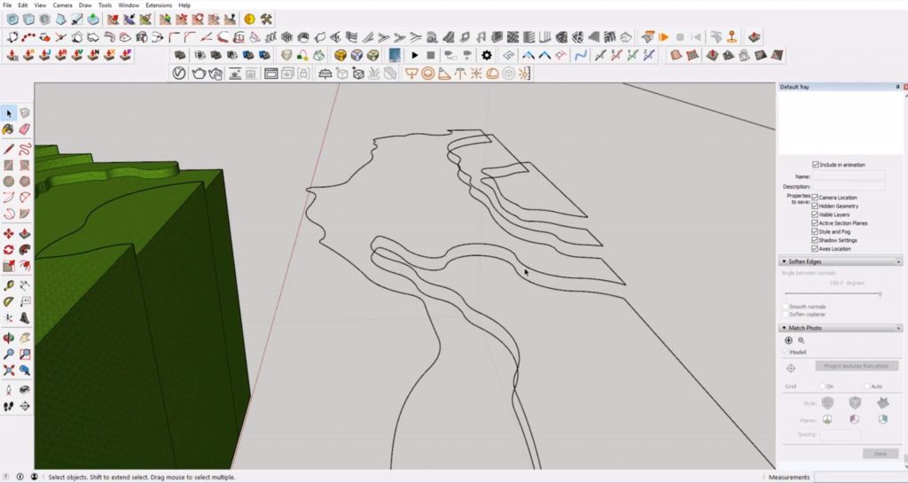 delete faces from Sketchup site model
