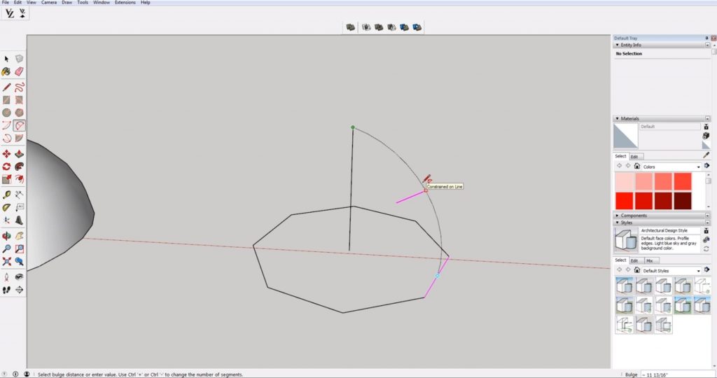 draw arc for domes in Sketchup with multiple sides