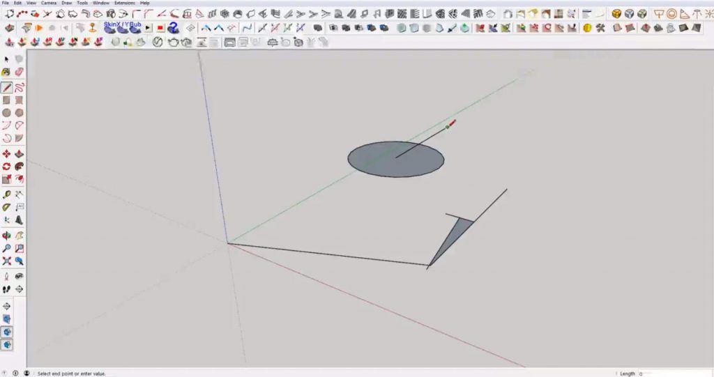 snap in Sketchup to center